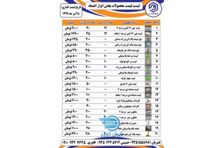 تولید کننده و پخش کننده عمده ابزارآلات ساختمانی اعتماد