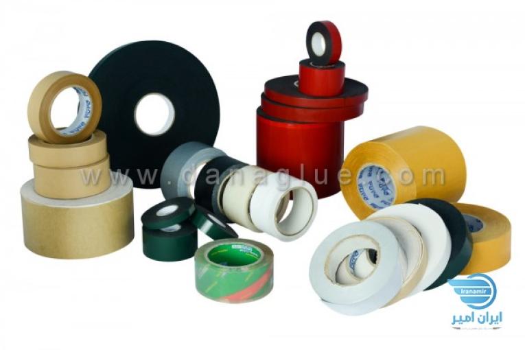  فروش انواع چسب دو طرفه, شیشه ای ,کاغذی نایلونی و... 