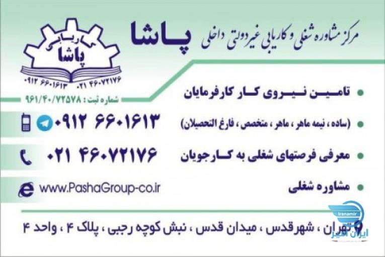 کاریابی غیر دولتی داخلی و خارجی پاشا