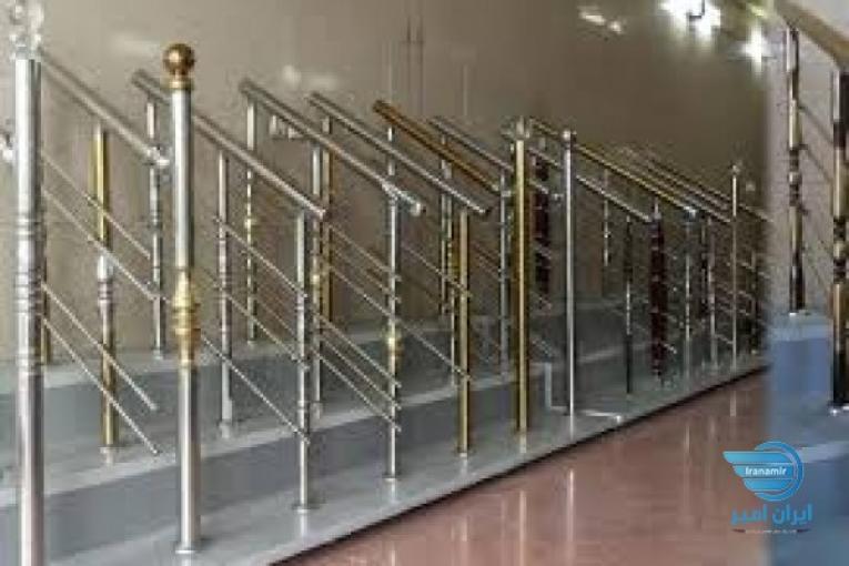 نرده استیل راه پله و نمای کامپوزیت 