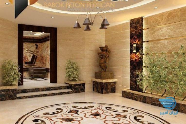 اسلب نما مرمر سنگ های مهندسی شده .جدول.سنگ طلا