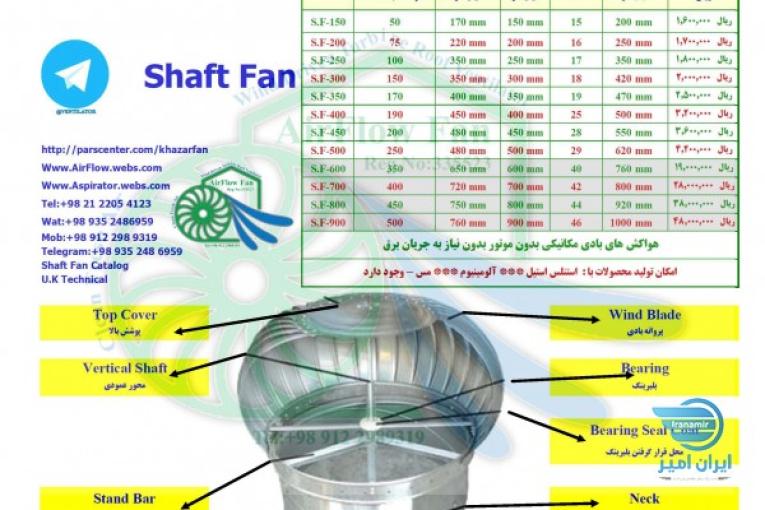 هواکش بادی مکانیکی ۱۵ سانت