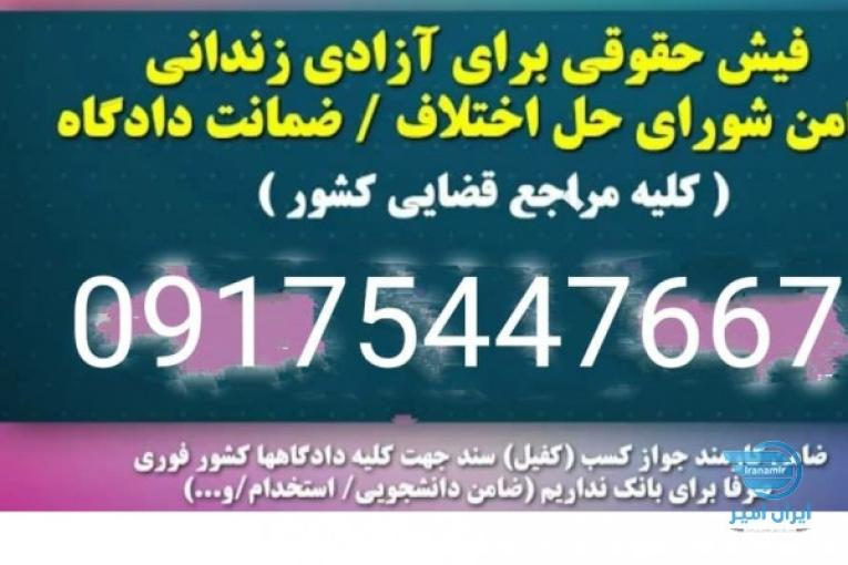 اجاره فیش حقوقی/ضمانت دادگاه/ضامن کارمند رسمی/کفالت/کفیل