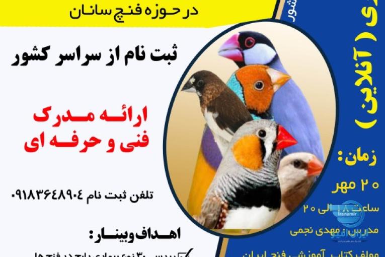 دوره های آموزشی در حوزه پرندگان زینتی
