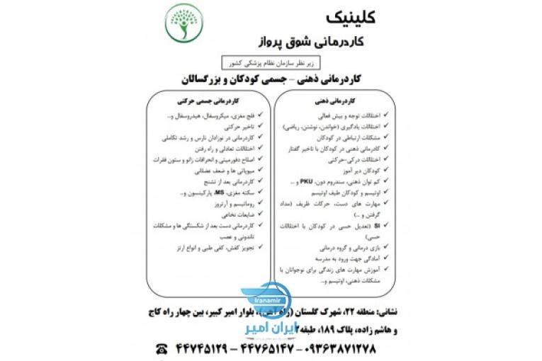 بهترین مرکز کاردرمانی شهرک گلستان
