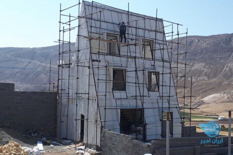 دیوار پیش ساخته تریدی پانل و شاتکریت
