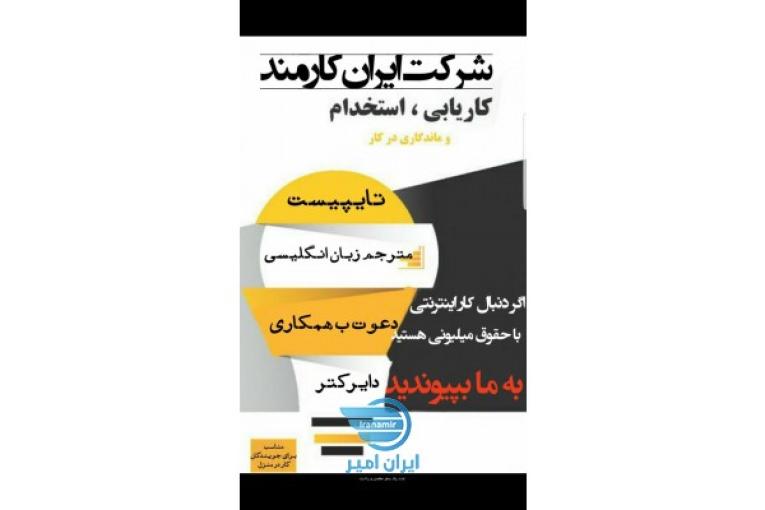 استخدام/کار با گوشی/کار در منزل 
