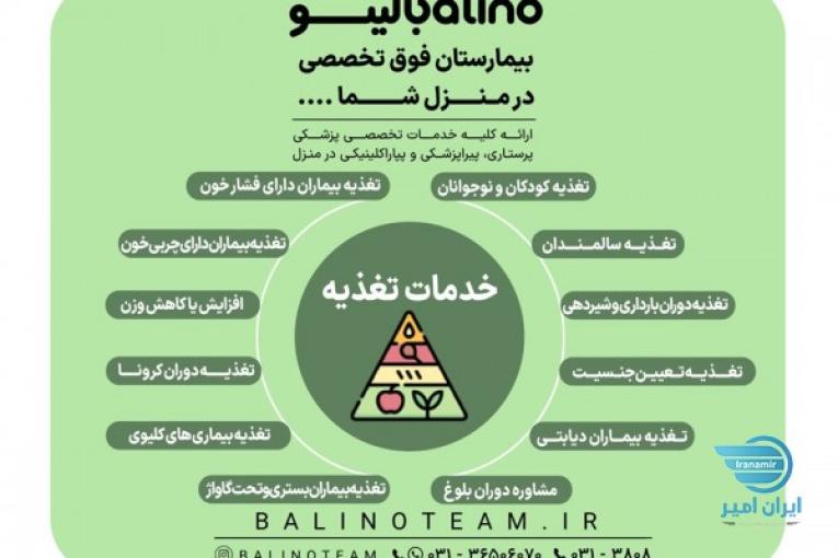 خدمات تغذیه در منزل در اصفهان