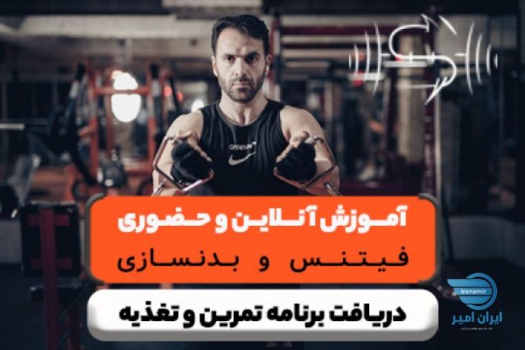 آموزش آنلاین و حضوری فیتنس و بدنسازی و دریافت برنامه تمرین و تغذیه