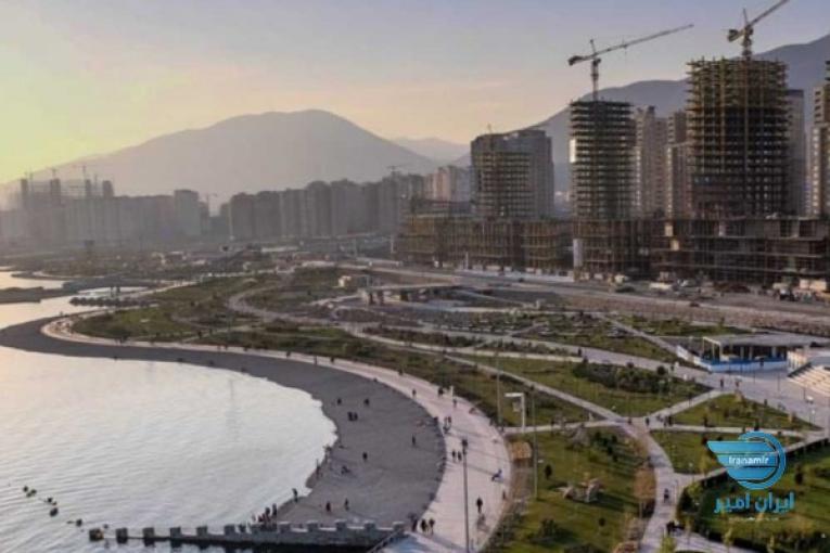 دریاچه چیتگر واحدهای مختلف از ۱۳۳ متر برج پارلمان