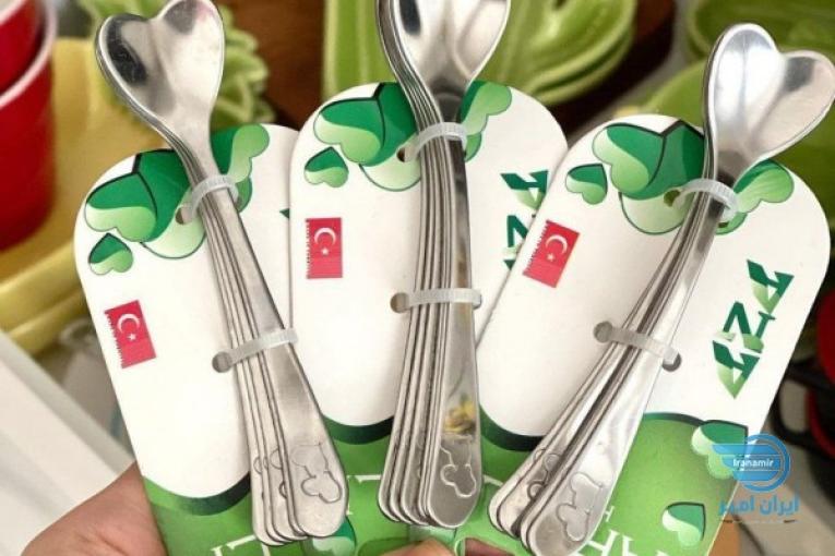 قاشق مرباخوری قلبی 6عددی