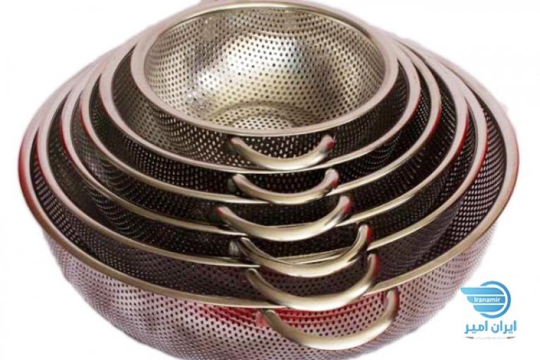 ست آبکش 6 تکه استیل پانچ