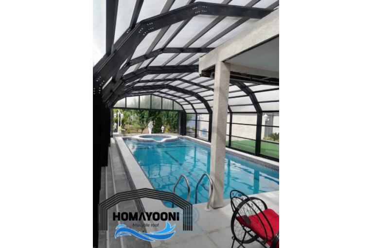 سقف متحرک استخر سقف متحرک المینیومی در ملارد