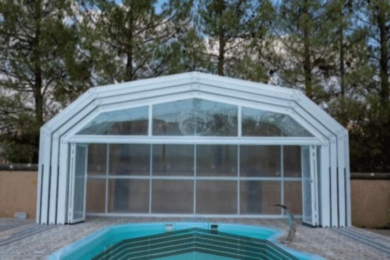 سقف متحرک استخر سقف متحرک المینیومی در مازندران