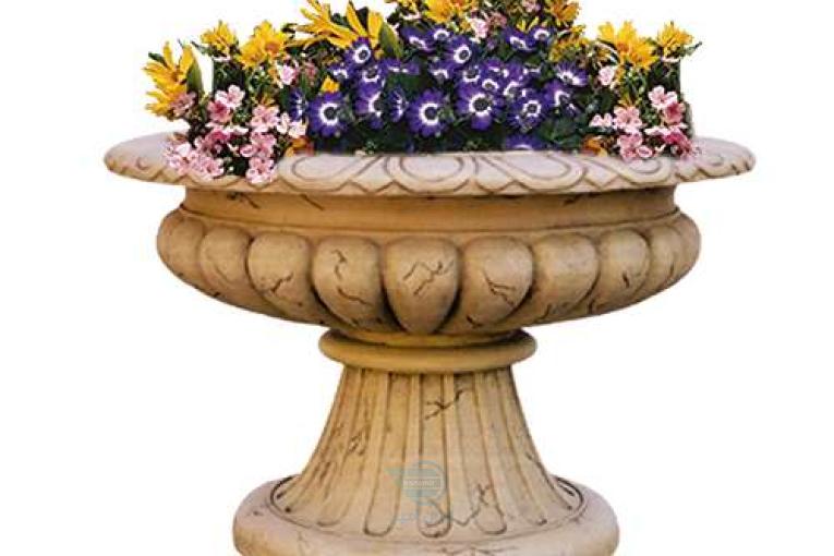 گلدان پایه دار فایبرگلاس زرین کار
