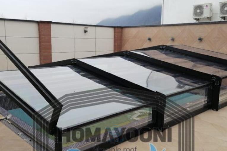 سقف متحرک استخر سقف متحرک المینیومی در کردان