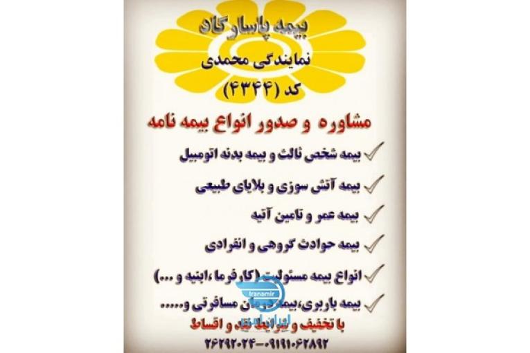 نمایندگی ۴۳۴۴ بیمه پاسارگاد  (منیر محمدی)