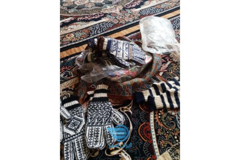 دستکش ۳ و۵ انگشتی وجوراب پشمی ونخی کانفا سایزبندی شیک