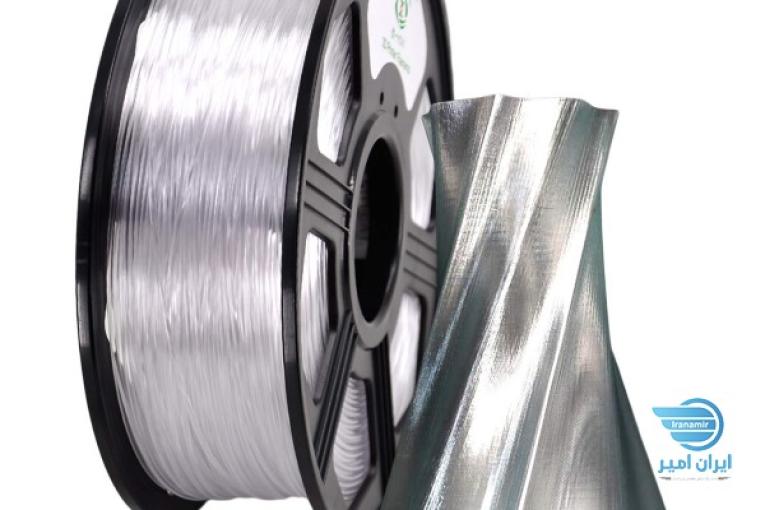 فیلامنت PETG رنگ شفاف قطر 1.75 مواد پرینترهای سه بعدی 