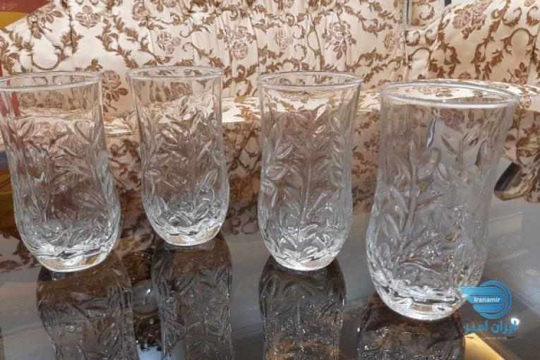 لیوان شربت خوری گل برجسته فرانسه