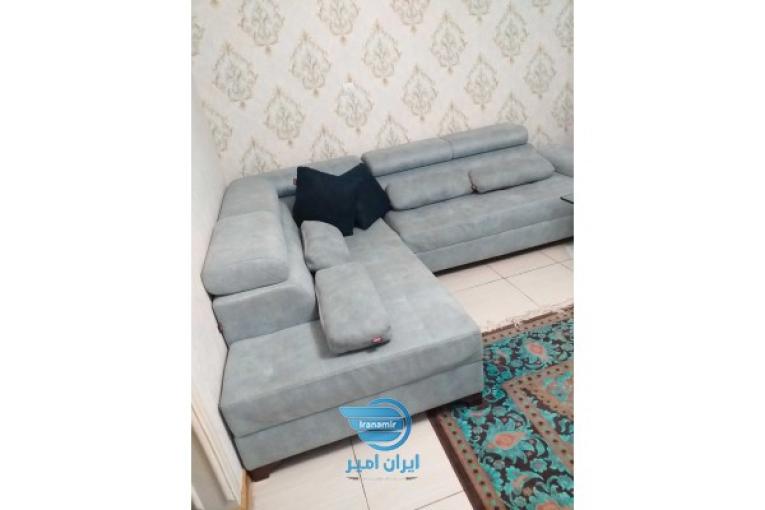 مبل ال با صندلی تک گلدار
