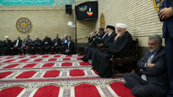 مجلس ترحیم مرحومه « صدیقه فریدون» با حضور دکتر روحانی