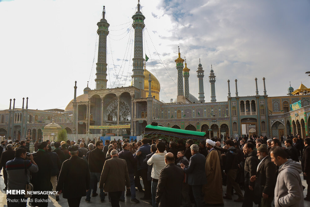 مراسم تشییع پیکر «آیت الله میرمحمدی» در قم