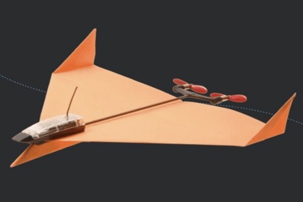 هواپیمای کاغذی کنترل از راه دور