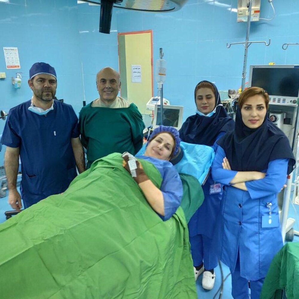 عکسی که فاطمه گودرزی از بیمارستان در اینستاگرام گذاشت