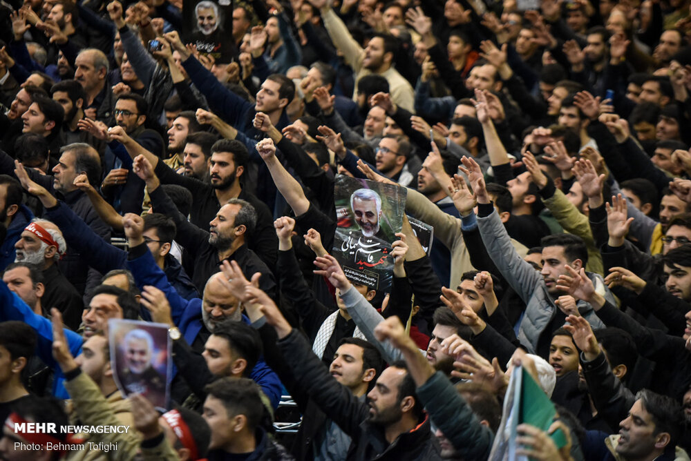 اجتماع عظیم عزاداران شهید سپهبد حاج قاسم سلیمانی در مصلی تهران
