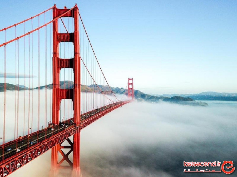 پل گلدن گیت (Golden Gate Bridge) - سانفرانسیسکو، کالیفرنیا