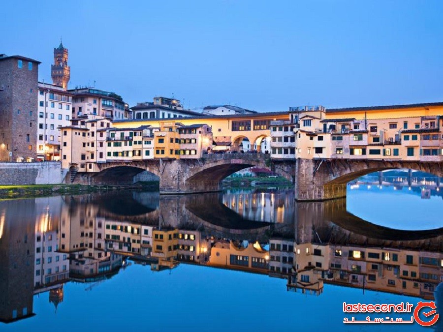 پل پونته وکیو (Ponte Vecchio) - فلورانس، ایتالیا