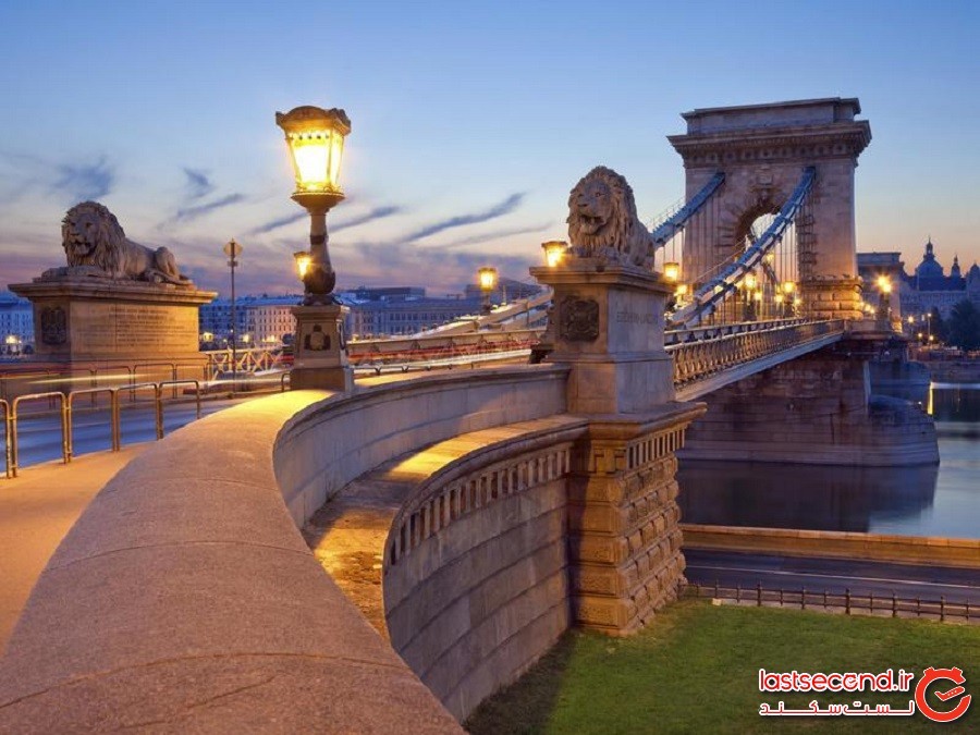 پل زنجیر سِچِنْیی (Széchenyi Chain Bridge) - بوداپست، مجارستان