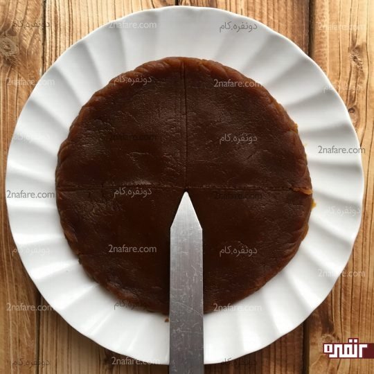 تزیین حلوا با سیخ کباب