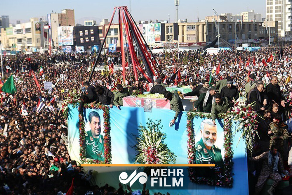 گزارش شبکه برزیلی از تشییع شهید قاسم سلیمانی