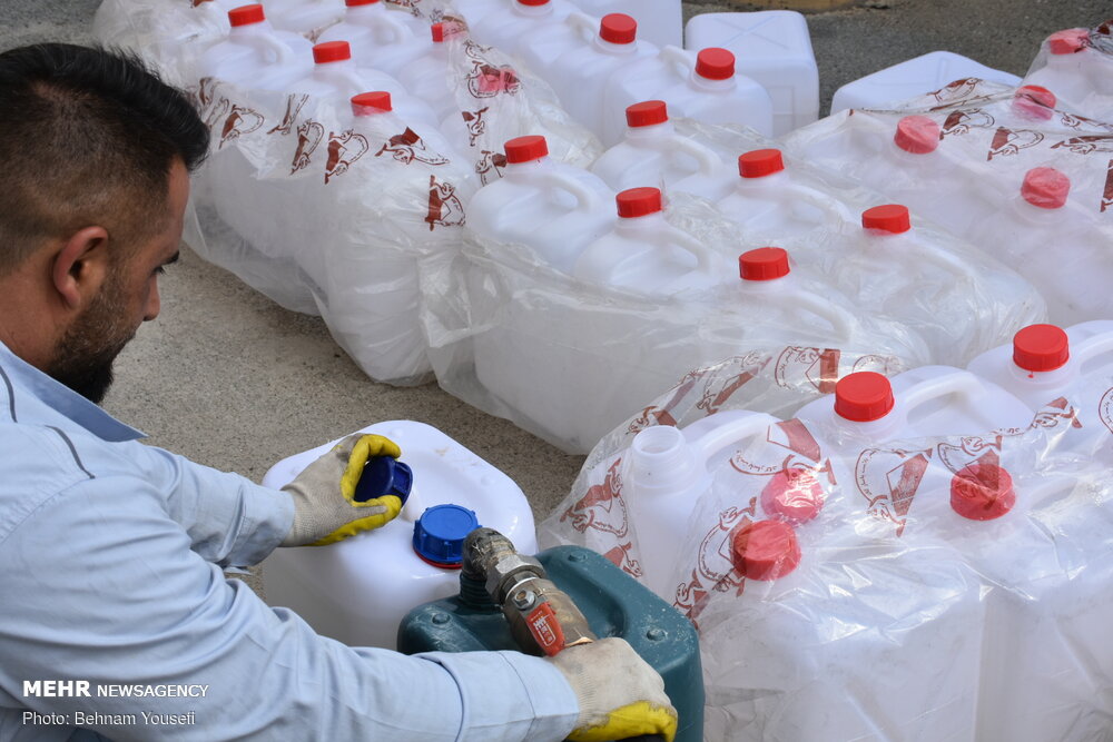 ۲۴۰ لیتر الکل احتکار شده در یزد کشف شد