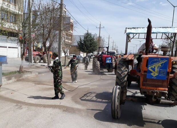 فعالیت ۲۰۰ نفر از بسیجیان ناحیه عشایری برای مقابله با کرونا فعالیت ۲۰۰ نفر از بسیجیان ناحیه عشایری برای مقابله با کرونا