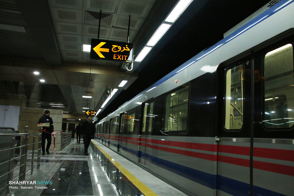 آغاز مسافرگیری از ایستگاه‌های جدید مترو