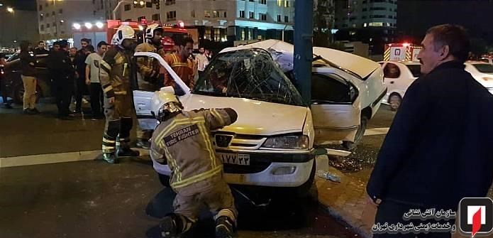 آتش‌نشانی , سازمان آتش‌نشانی تهران , اورژانس , حوادث جاده‌ای , 