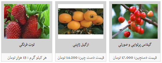نرخ میوه های نوبرانه در میادین میوه و تره بار چقدر است؟