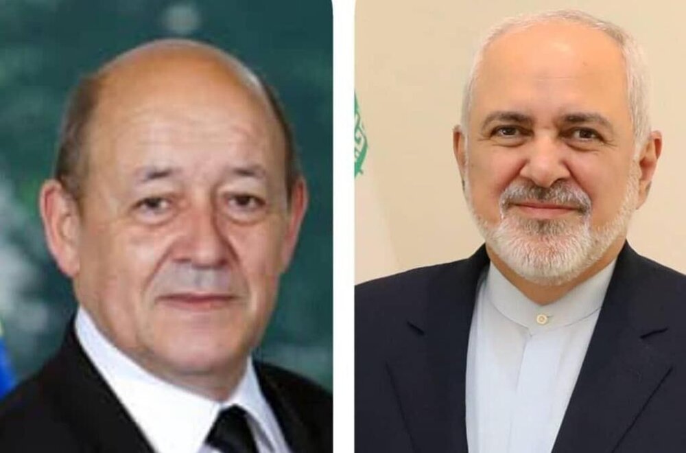 ظریف و لودریان درباره برجام گفتگو کردند