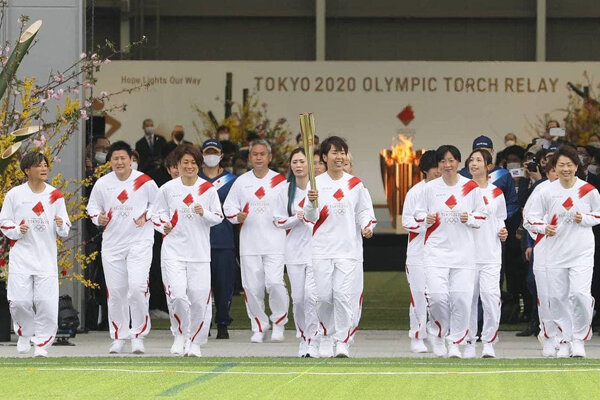 حمل مشعل المپیک ۲۰۲۰ آغاز شد/ سفر «شعله امید» به ۸۵۹ شهر ژاپن