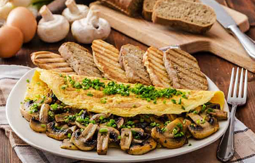 طرز تهیه املت قارچ با پنیر