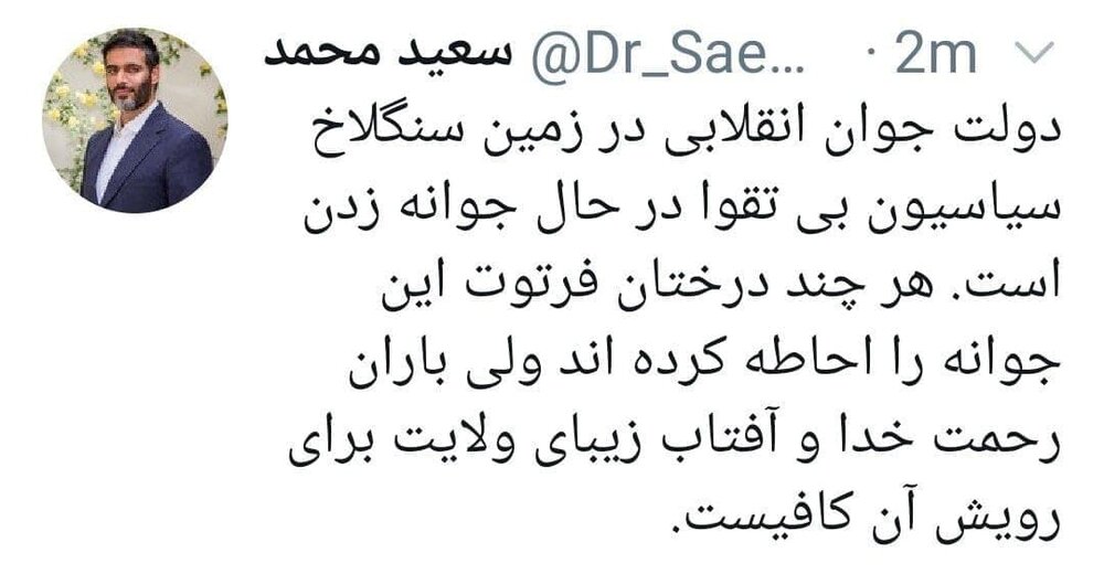 کنایه انتخاباتی سردار محمد به سیاسیون
